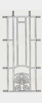 SA6 (1002mm x 385mm) Hinged Aluminium Decorative Door